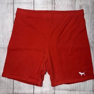 Victoria's Secret PINK Yoga Shorts Red Coral Size Small